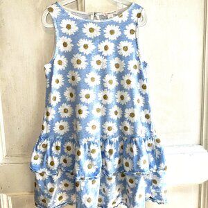 Crewcuts Daisies Print Dress Girls Size 5-6